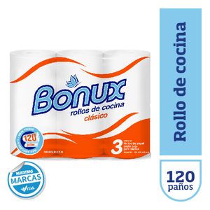 Rollo de cocina Bonux 40 paï¿½os 3 u