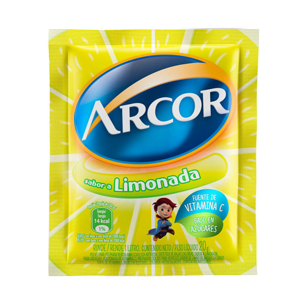 Jugo en polvo Arcor limonada 18/20 gr