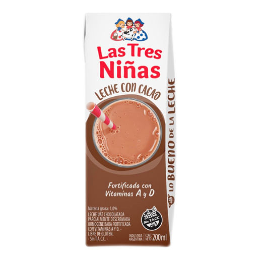 Leche chocolatada Las Tres Niñas 200 cc