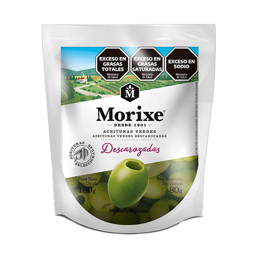 Aceituna Morixe descarozada doy pack 180 gr