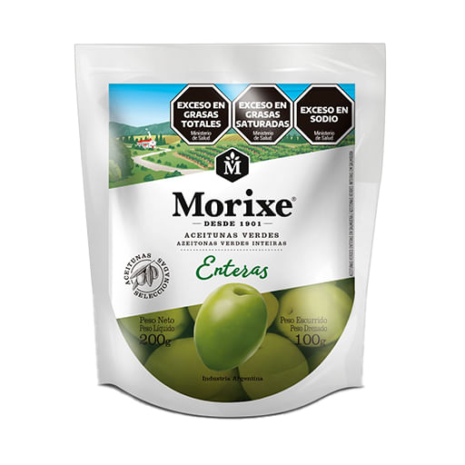 Aceituna Morixe entera doy pack 180 gr