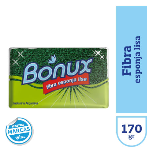 Esponja Bonux de fibra lisa