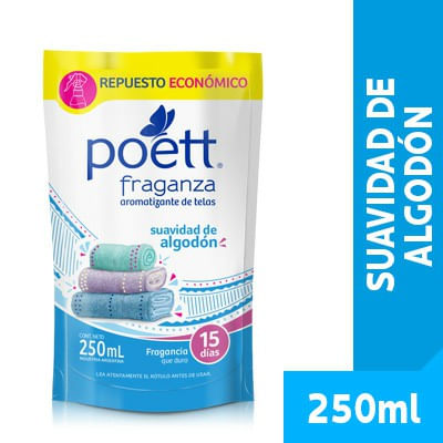 Perfumante Poett Fraganza suavidad de algodon repuesto 250 cc
