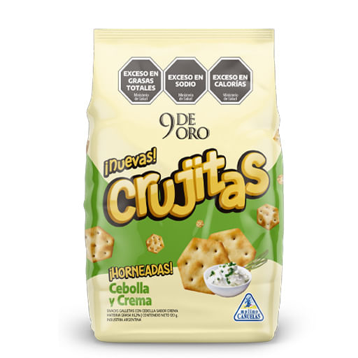 Crujitas 9de oro cebolla y crema 120 g