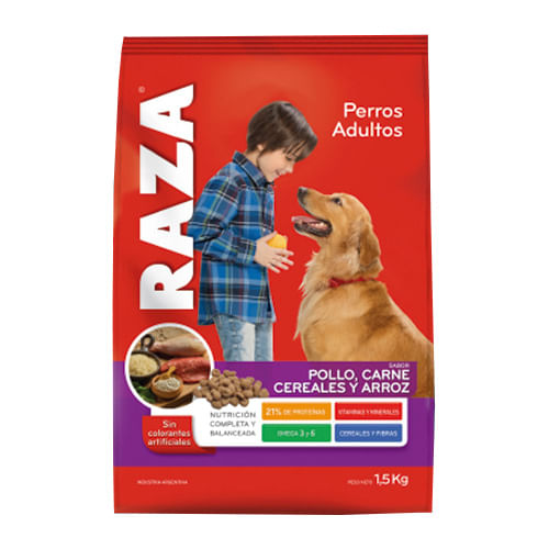 Alimento para perro Raza carne 1.5 kg