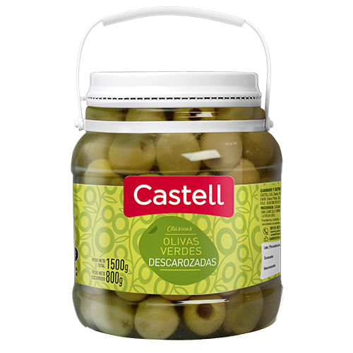 Aceitunas verdes Castell descarozada pet 1.5 kg