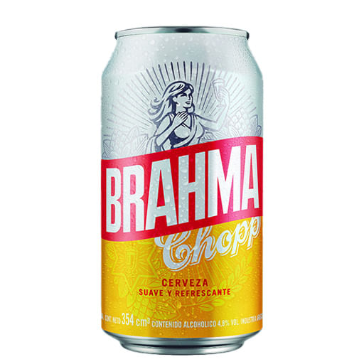 Cerveza Brahma chopp lata 355 ml