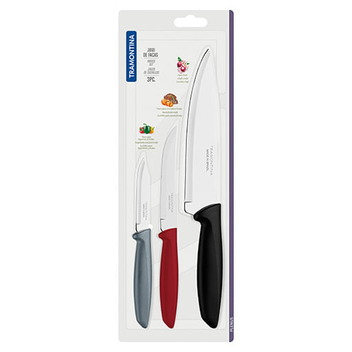 Cuchillas Tramontina chef 3 piezas