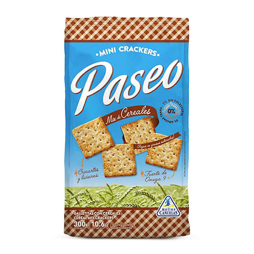 Galletitas Paseo crackers mi de cereales 300 gr