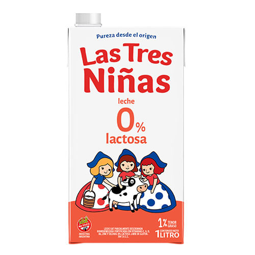 Leche las 3 niñas deslactosada tetrabrik 1 lt
