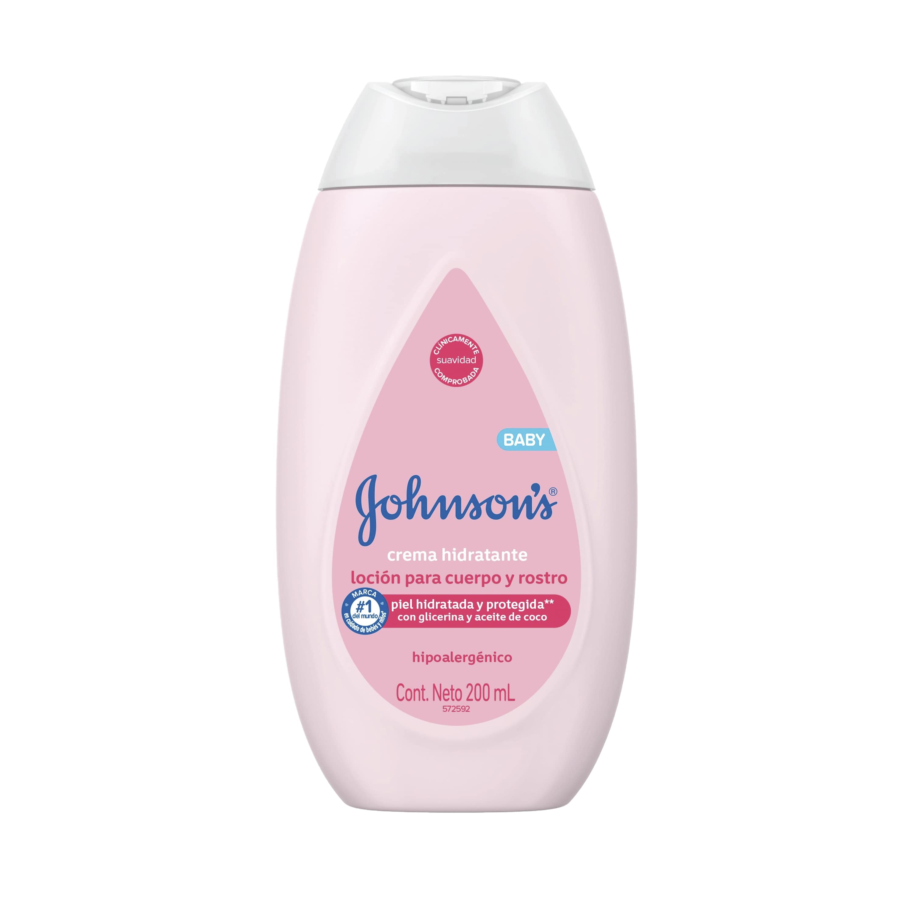 Crema Johnson Baby hidratante 200 ml