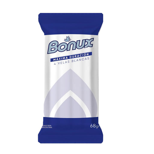 Velas Bonux 68 gr (4 unidades)