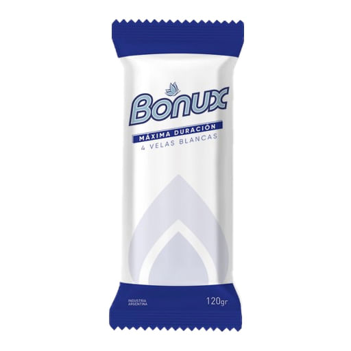Velas Bonux 120 gr (4 unidades)
